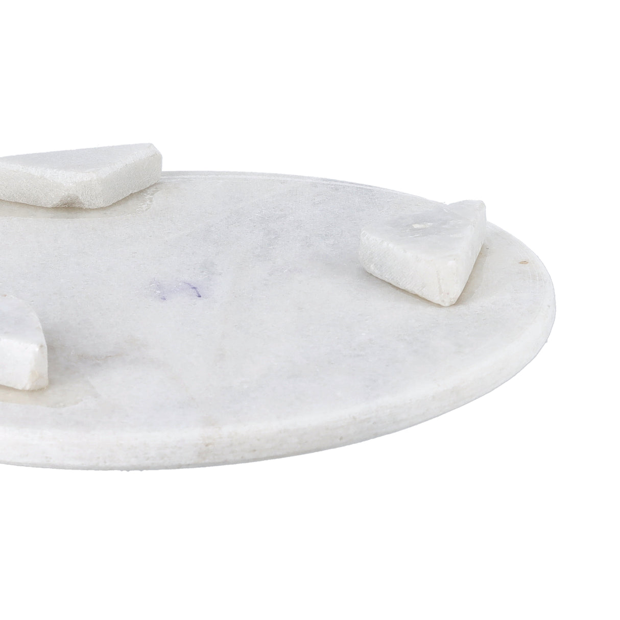 Royalford RF10140 Marble Chapati Table | 100% Natural White Marble Rolling Board for Roti, Chapati & Paratha | Heavy Duty Round Chapati Table | Heavy & Stable Base