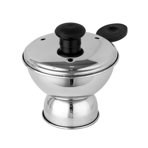 Royalford RF10141 Chiratta Puttu Maker Stainless Steel | Pressure Cooker Compatible Steamer with Heat-Resistant Bakelite Handle & Knob | Food-Grade Hygienic Design