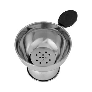 Royalford RF10141 Chiratta Puttu Maker Stainless Steel | Pressure Cooker Compatible Steamer with Heat-Resistant Bakelite Handle & Knob | Food-Grade Hygienic Design