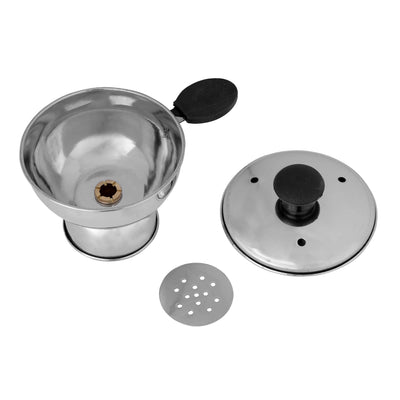Royalford RF10141 Chiratta Puttu Maker Stainless Steel | Pressure Cooker Compatible Steamer with Heat-Resistant Bakelite Handle & Knob | Food-Grade Hygienic Design