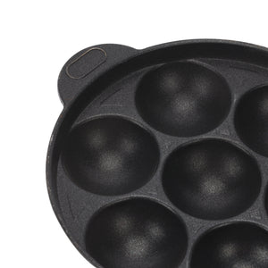 Royalford RF10142 7 Pits Unniyappam Maker | Non-Stick Aluminium Pan |Premium 3 Layer Durable Coating Paniyaram & Kuzhi Appam Pan | Even Heat Distribution & Easy to Clean