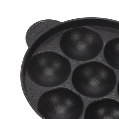 Royalford RF10142 7 Pits Unniyappam Maker | Non-Stick Aluminium Pan |Premium 3 Layer Durable Coating Paniyaram & Kuzhi Appam Pan | Even Heat Distribution & Easy to Clean