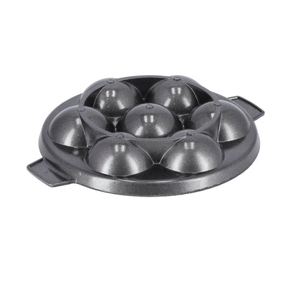 Royalford RF10142 7 Pits Unniyappam Maker | Non-Stick Aluminium Pan |Premium 3 Layer Durable Coating Paniyaram & Kuzhi Appam Pan | Even Heat Distribution & Easy to Clean