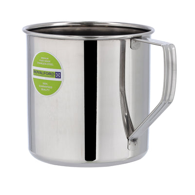 Royalford RF10147 Stainless Steel Rainbow Mug | 11CM Heavy Duty Drinking Mug | Strong Handle| Food Grade Rust Resistant Steel Cup for Tea, Coffee, Milk & Water