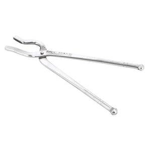 Royalford RF10155 Stainless Steel Single Pakkad | 26.5cm Heavy Duty Kitchen Tong | Heat Resistant Pot Holder Tong for Safely Lifting Hot Pots, Pans, Tawa & Cookware