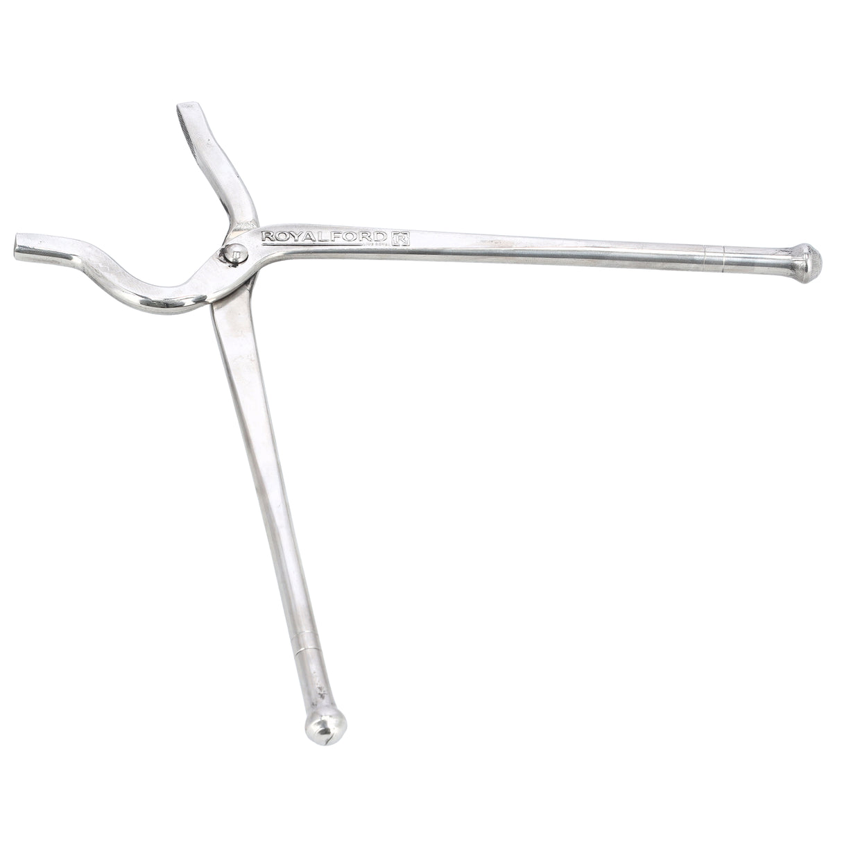 Royalford RF10155 Stainless Steel Single Pakkad | 26.5cm Heavy Duty Kitchen Tong | Heat Resistant Pot Holder Tong for Safely Lifting Hot Pots, Pans, Tawa & Cookware