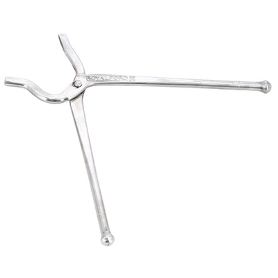 Royalford RF10155 Stainless Steel Single Pakkad | 26.5cm Heavy Duty Kitchen Tong | Heat Resistant Pot Holder Tong for Safely Lifting Hot Pots, Pans, Tawa & Cookware