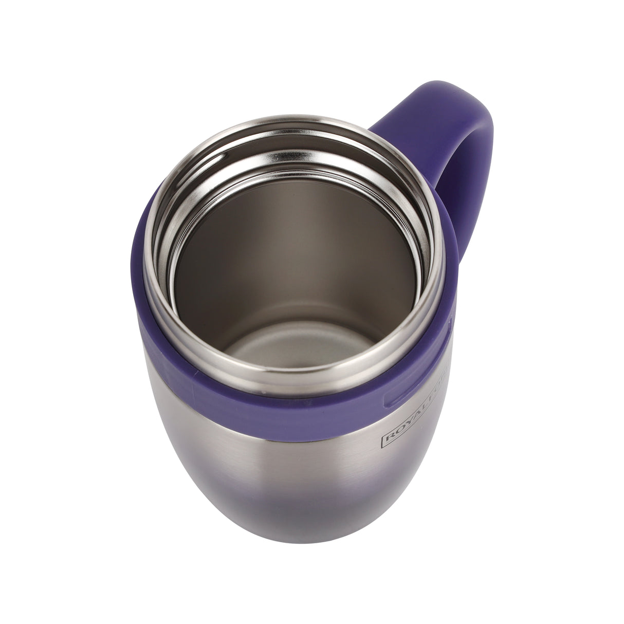 Royalford RF10181 Vacuum Mug 450ml | Premium Double Wall Stainless Steel Insulation | Long-Lasting Hot & Cold Temperature Retention | Secure Lock Lid |  Travel-Friendly