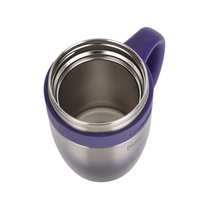 Royalford RF10181 Vacuum Mug 450ml | Premium Double Wall Stainless Steel Insulation | Long-Lasting Hot & Cold Temperature Retention | Secure Lock Lid |  Travel-Friendly