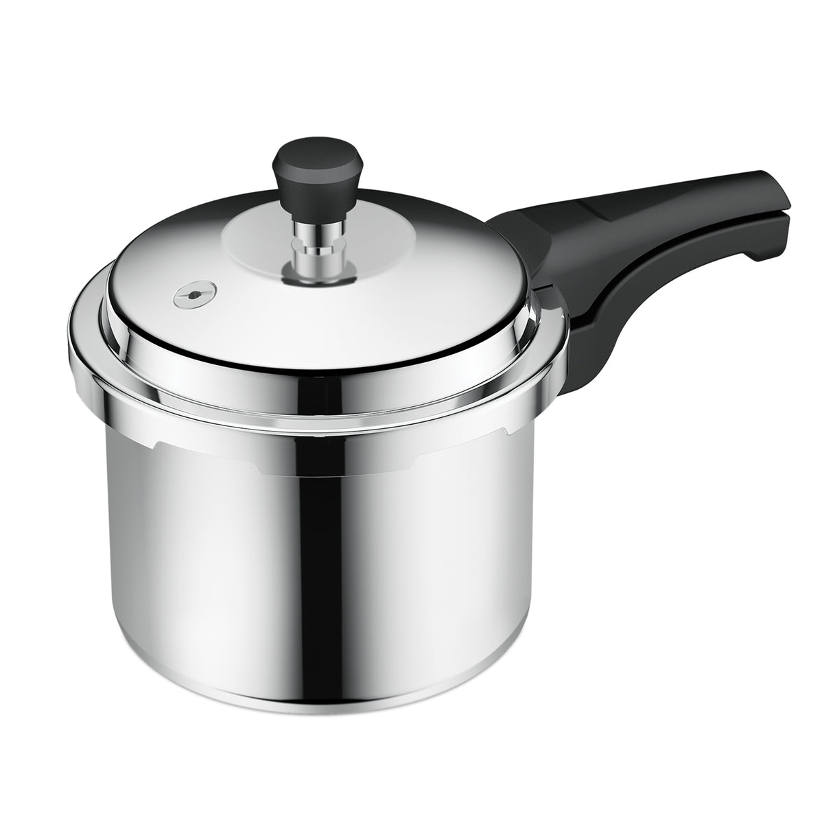 Royalford RF10184 Stainless Steel Pressure Cooker 3L | Premium SS304 Body| Whistling Weight Valve| Metallic Safety Plug| Gasket Release Safety System |  Induction Base