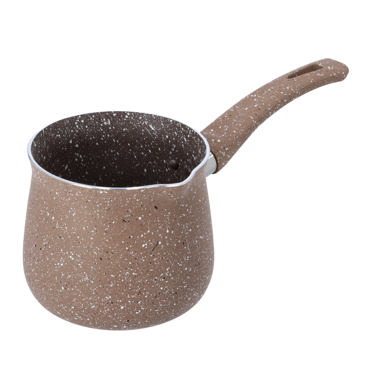 Royalford RF10191 Smart Granite Coffee Warmer 430ML | Forged Aluminium 5 Layer Non-Stick Granite Coated Milk & Coffee Pot | Ergonomic Handle | Multi-Cooktop Compatible