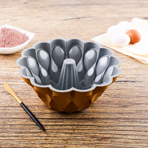 Royalford RF10198 Peacock Cake Mould | 24cm Premium Aluminium Cake Pan | Durable 3mm Thickness| Oven Safe up to 230°C| Non-Stick Coating for Perfectly Shaped Cakes