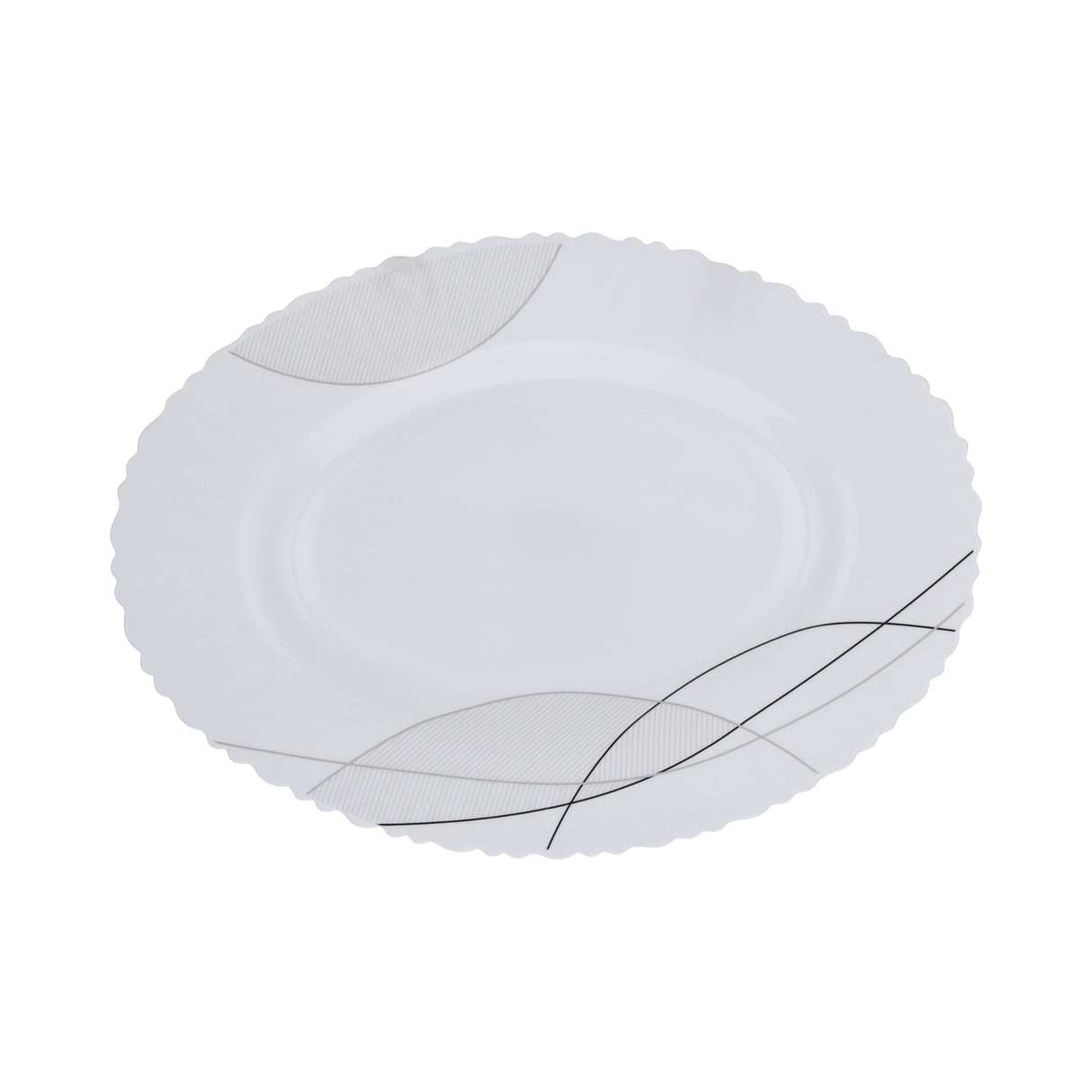 Royalford RF10201 50-Piece Opalware Dinner Set Assorted Design | Premium Lightweight Dinnerware Plates, Bowls, Cups & Spoons for Everyday and Formal Dining Tableware Set