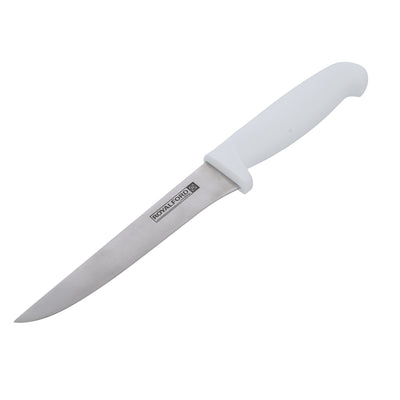 Royalford RF10232 6” boning knife| stainless steel blade, PP handle, sharp, durable & food-grade design| for trimming meat, poultry, and precise kitchen cutting tasks|