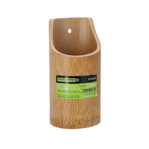 Royalford RF10239 6 Pcs Organic Bamboo Kitchen Tools Set | Eco Friendly Natural Bamboo Cooking Utensils Set with Spatula, Turner, Slotted Turner, Spoon & Rice Spoon