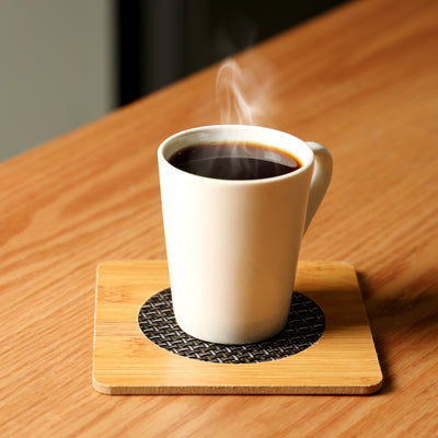 Royalford RF10245 Bamboo Square Heat Pad | 14.5cm | Eco-Friendly | Non-Slip Heat Resistant Durable Kitchen Trivet Mat | Perfect For Hot Pots & Dishes | Antibacterial