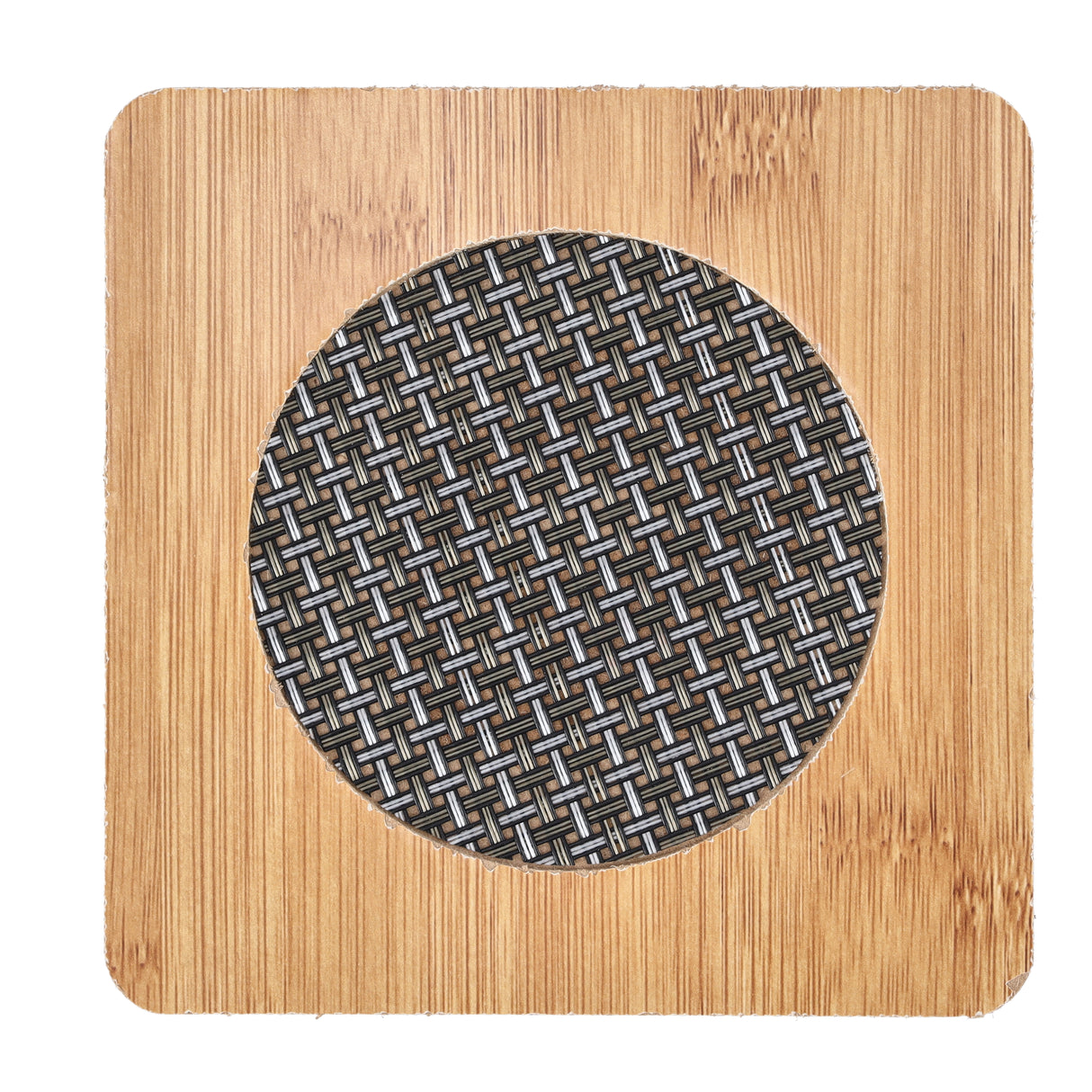 Royalford RF10245 Bamboo Square Heat Pad | 14.5cm | Eco-Friendly | Non-Slip Heat Resistant Durable Kitchen Trivet Mat | Perfect For Hot Pots & Dishes | Antibacterial