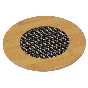 Royalford RF10246 Bamboo Round Heat Pad | 14.5cm | Heat Resistant | Eco-Friendly Non-Slip Trivet Mat | Durable Kitchen Pad | Perfect for Hot Pots, Pans & Cookware
