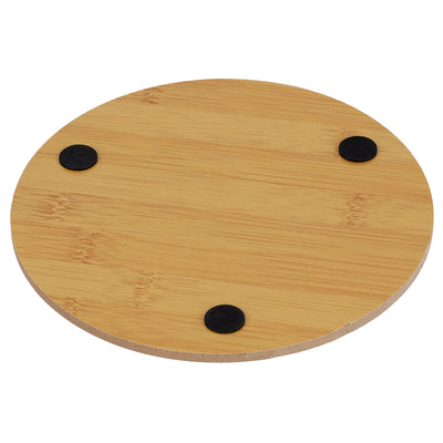 Royalford RF10246 Bamboo Round Heat Pad | 14.5cm | Heat Resistant | Eco-Friendly Non-Slip Trivet Mat | Durable Kitchen Pad | Perfect for Hot Pots, Pans & Cookware