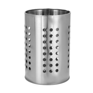 Royalford RF10247 Stainless Steel Cutlery Holder | 18cm Kitchen Utensil Organizer | Ventilated Perforated Design|  Rust Resistant Steel Stand for Spoons, Forks & Knives