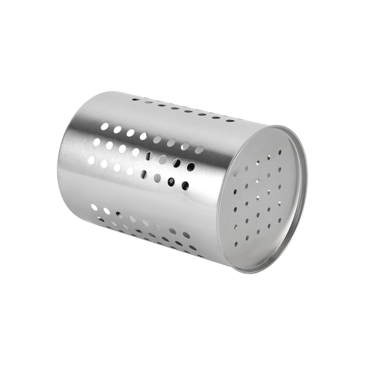 Royalford RF10247 Stainless Steel Cutlery Holder | 18cm Kitchen Utensil Organizer | Ventilated Perforated Design|  Rust Resistant Steel Stand for Spoons, Forks & Knives