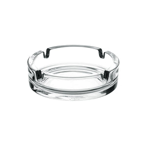 Royalford RF10254 Glass Ashtray | 10.8cm | Crystal Clear Lead-Free Durable Ash Tray with Cigarette Holders | Stylish Design | Perfect for Home and Office Table Use