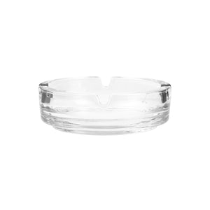 Royalford RF10254 Glass Ashtray | 10.8cm | Crystal Clear Lead-Free Durable Ash Tray with Cigarette Holders | Stylish Design | Perfect for Home and Office Table Use