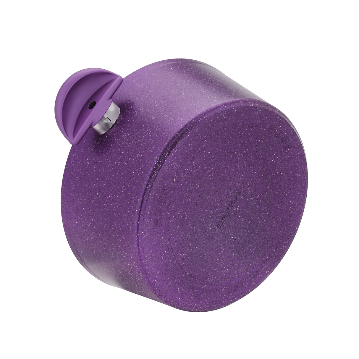 Royalford RF10256 20cm Aluminium Casserole | Granite Non-Stick Coating & Glass Lid | High-quality aluminium body | cool-touch Bakelite handles and knob | PTFE & PFOA free