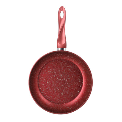 Royalford RF10264 Aluminium Frypan 30cm | 5 Layer Durable Granite Coated Non Stick Frying Pan | Forged Aluminium Body | Strong Bakelite Handle | PTFE &  PFOA Free