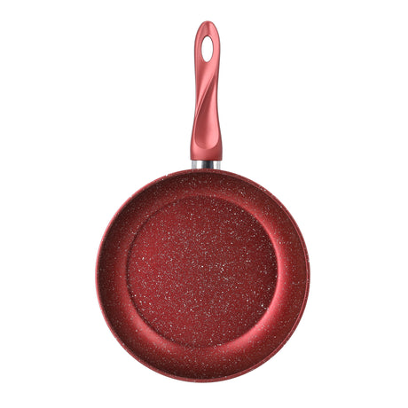 Royalford RF10264 Aluminium Frypan 30cm | 5 Layer Durable Granite Coated Non Stick Frying Pan | Forged Aluminium Body | Strong Bakelite Handle | PTFE &  PFOA Free