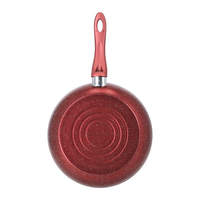 Royalford RF10264 Aluminium Frypan 30cm | 5 Layer Durable Granite Coated Non Stick Frying Pan | Forged Aluminium Body | Strong Bakelite Handle | PTFE &  PFOA Free