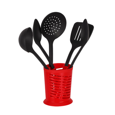 Royalford RF10267 Chef Shield 16 Pieces Granite Coated Cookware Set | Induction Compatible | Extra Thick Base| Non Stick Aluminium Pots& Pans | Glass Lids with Apron