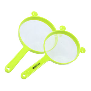 Royalford RF10272 2PCS Strainer Set | 18cm & 15cm Nylon Mesh Kitchen Strainers with PP Handle | Food Grade Durable Sieve | Perfect for Rice, Pasta, Vegetables & Fruits