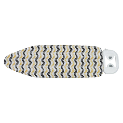 RoyalFord RF10289 Ironing Board Cover | Cotton Cover with Felt Padding |  Elastic Drawstring Locking | Toggle Fits 138x39cm Mesh Boards | Durable Heat Resistant