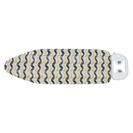 RoyalFord RF10289 Ironing Board Cover | Cotton Cover with Felt Padding |  Elastic Drawstring Locking | Toggle Fits 138x39cm Mesh Boards | Durable Heat Resistant