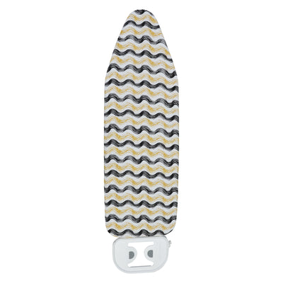 RoyalFord RF10289 Ironing Board Cover | Cotton Cover with Felt Padding |  Elastic Drawstring Locking | Toggle Fits 138x39cm Mesh Boards | Durable Heat Resistant