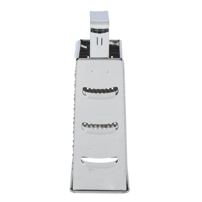 Royalford RF10292 4 Side Stainless Steel Grater 9| ultra-sharp blades & durable food-grade design| grating, slicing, shredding, zesting & dishwasher safe kitchen tool|