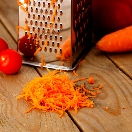Royalford RF10292 4 Side Stainless Steel Grater 9| ultra-sharp blades & durable food-grade design| grating, slicing, shredding, zesting & dishwasher safe kitchen tool|