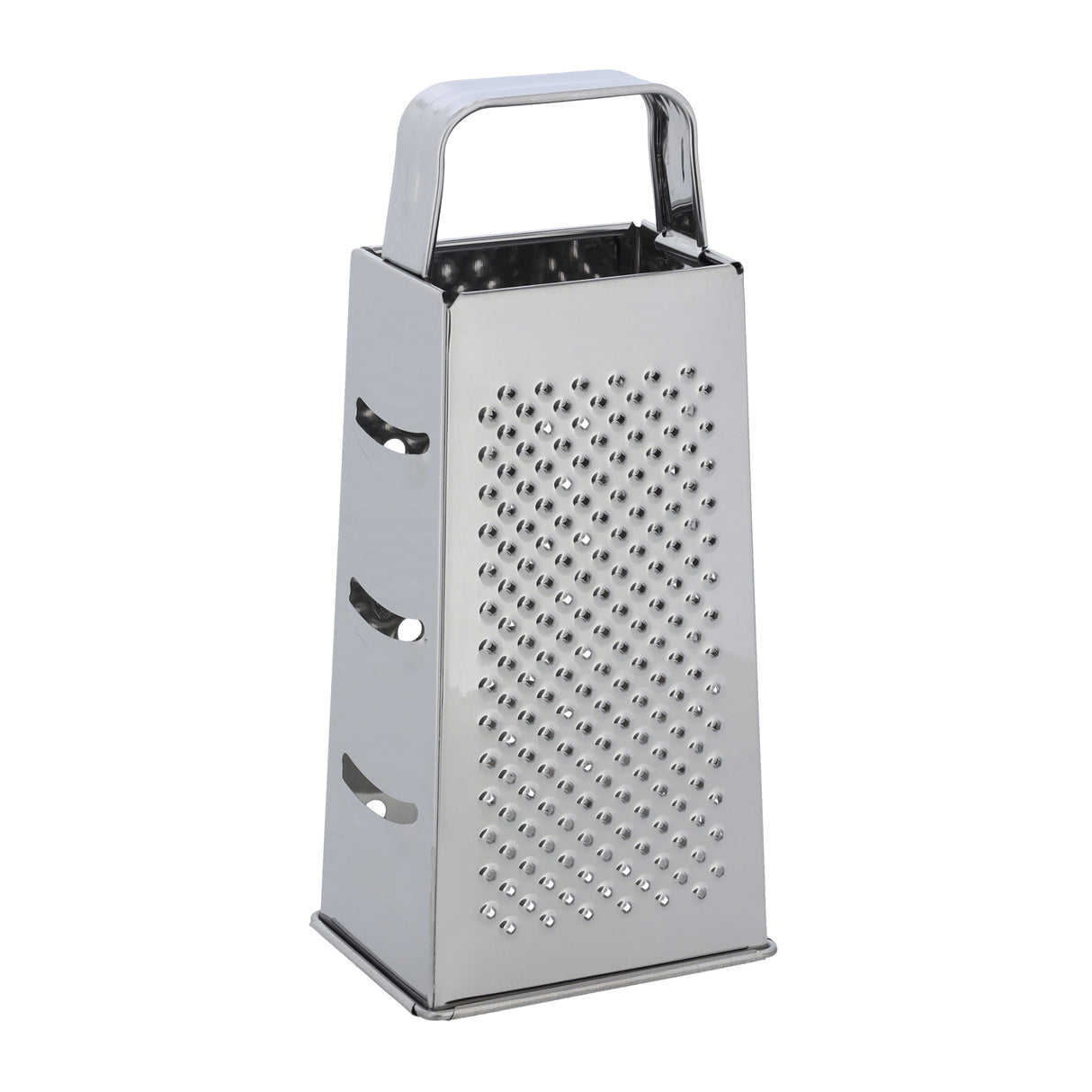 Royalford RF10292 4 Side Stainless Steel Grater 9| ultra-sharp blades & durable food-grade design| grating, slicing, shredding, zesting & dishwasher safe kitchen tool|