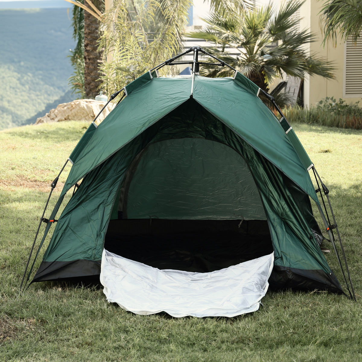 Royalford Season Tent RF10296 |  4 Person Waterproof Camping Tent |Easy Setup & Foldable Outdoor Tent |  Waterproof & Durable Design | Modular Assembly Options