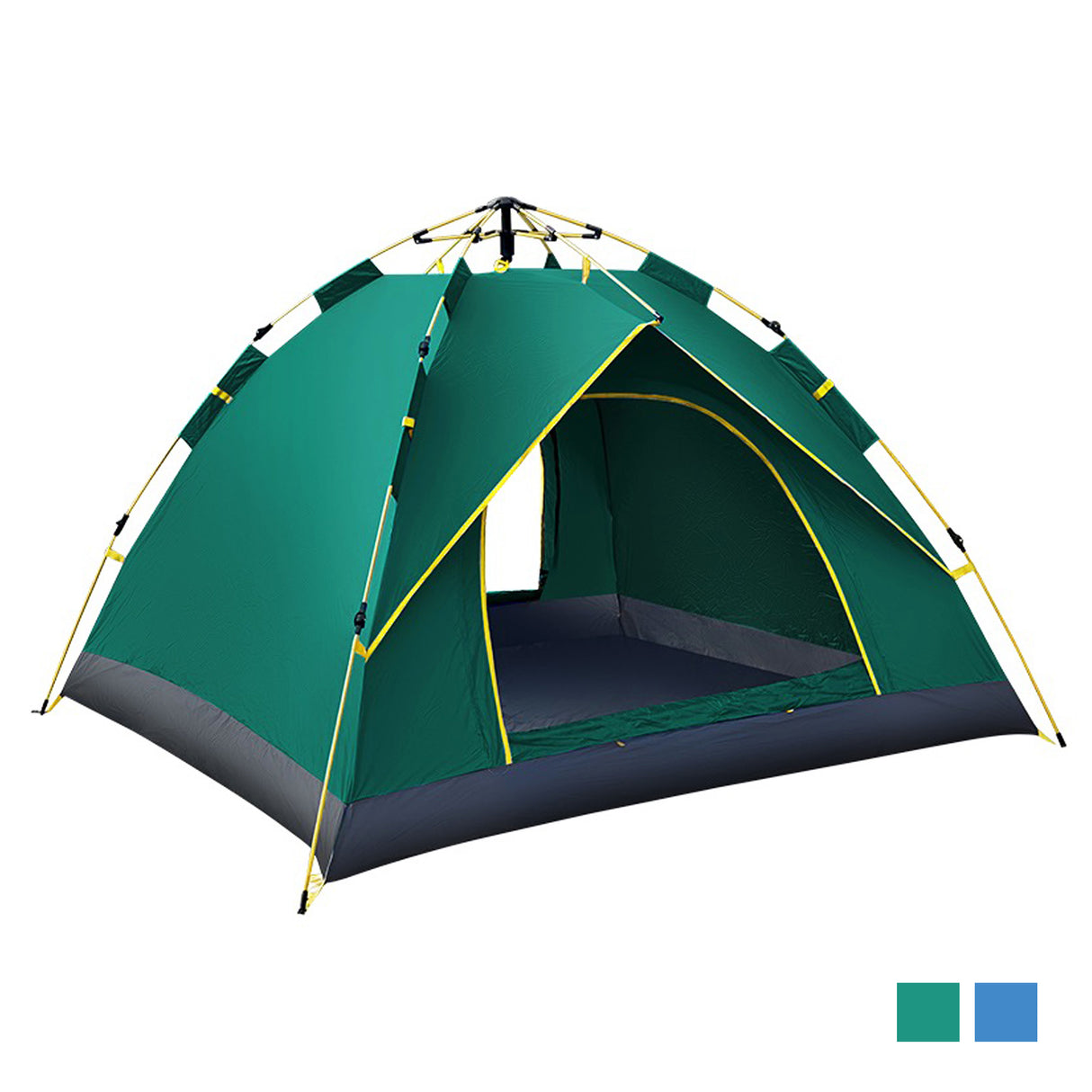 Royalford RF10297 6 Person Season Tent | Waterproof & Durable Camping Tent | Quick Easy Setup| Spacious Portable Outdoor Shelter for Family Camping, Travel, Hiking Etc