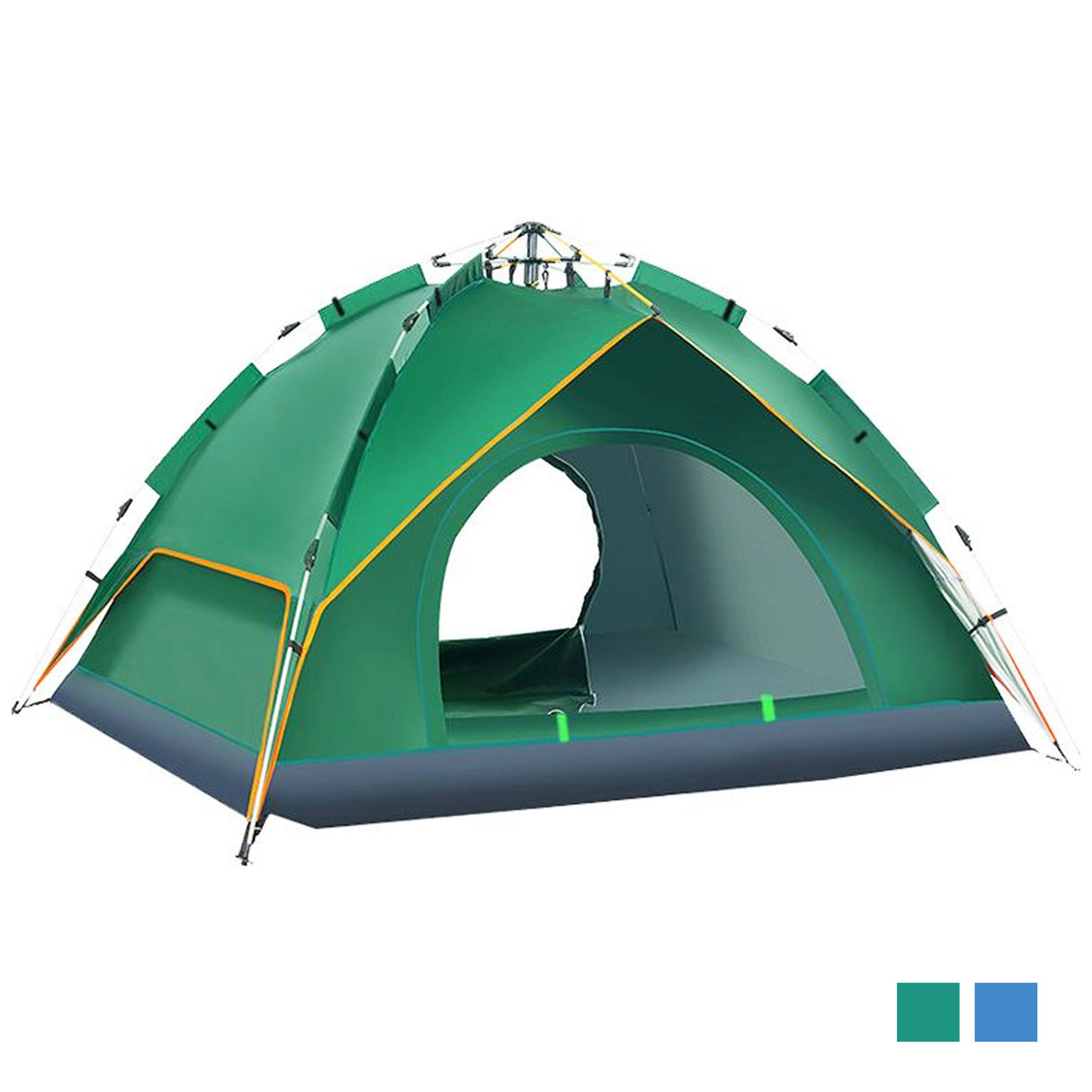 Royalford RF10299 4 Person Season Tent | Waterproof & Durable Camping Tent with Quick Easy Setup | Portable Outdoor Shelter for Camping, Travel, Hiking & Adventure