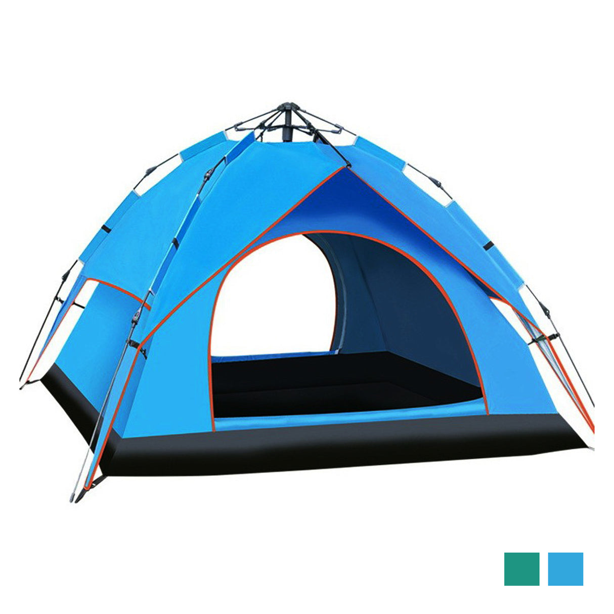 Royalford RF10300 6 Person Season Tent | Waterproof & Durable Camping Tent | Quick Easy Setup| Spacious Portable Outdoor Shelter for  Camping, Travel, Hiking & Adventure