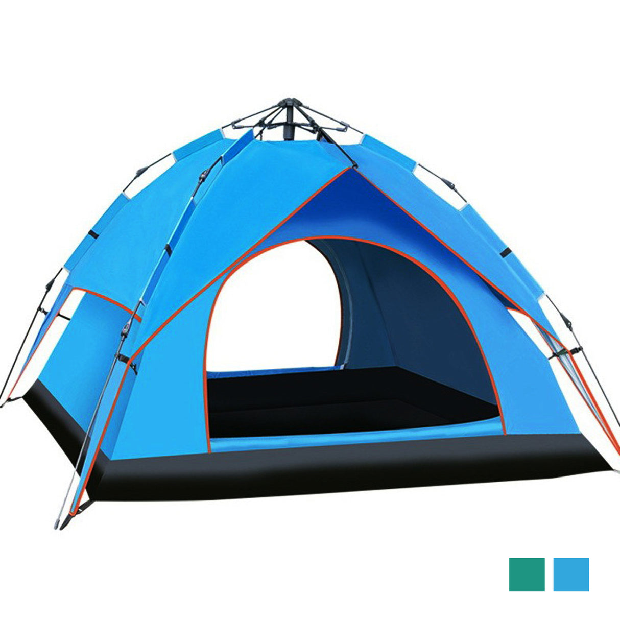 Royalford RF10301 8 Person Season Tent | Waterproof & Durable Camping Tent with Quick Easy Setup | Spacious Portable Outdoor Shelter for Camping, Travel, Hiking  Etc