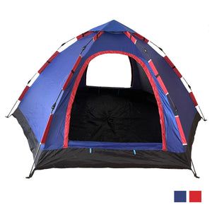 Royalford RF10304 Season Tent | 8 Person Waterproof Camping Tent  | Quick Easy Setup | Durable Outdoor Shelter  | Folds Flat For Easy Storage | Spacious Design