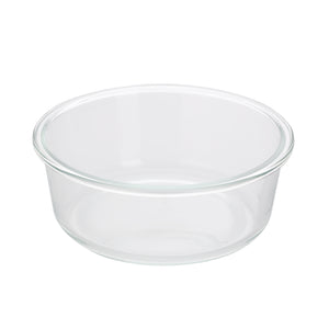 Royalford RF10323 400ml Round Glass Food Container | Bamboo Lid | Borosilicate Airtight Leakproof Food Storage Box | Eco Friendly Kitchen Meal Prep Container| Easy To Use