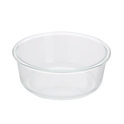 Royalford RF10323 400ml Round Glass Food Container | Bamboo Lid | Borosilicate Airtight Leakproof Food Storage Box | Eco Friendly Kitchen Meal Prep Container| Easy To Use