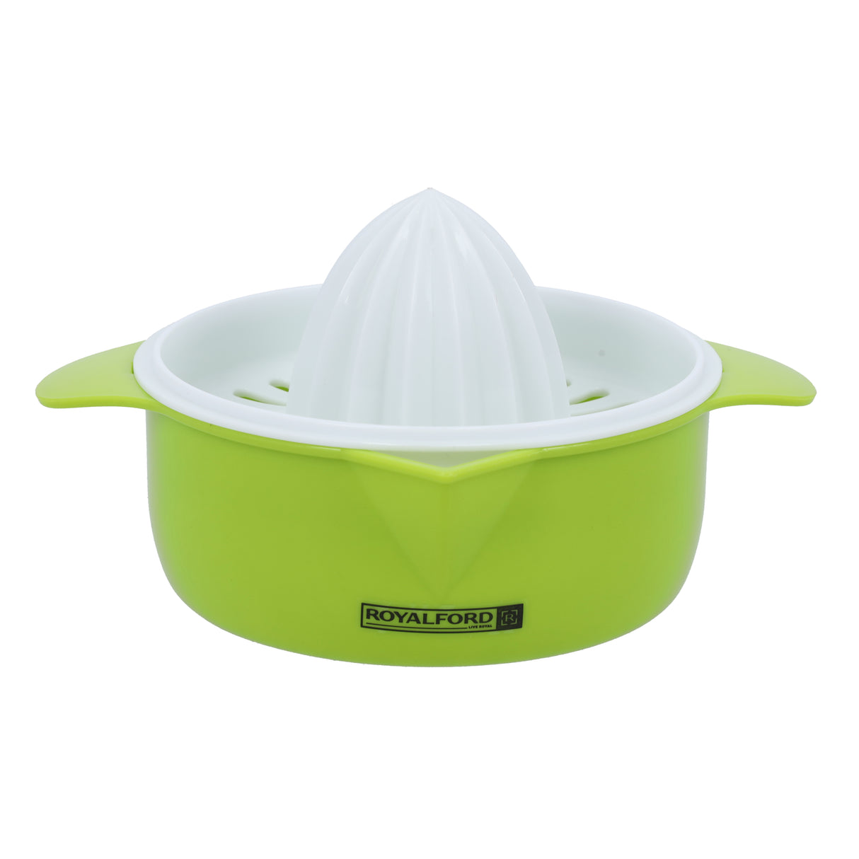 Royalford RF10327 Manual Citrus Juicer | durable design, ergonomic grip & built-in strainer for seeds| for lemons, limes & easy to use, perfect for fresh juice|