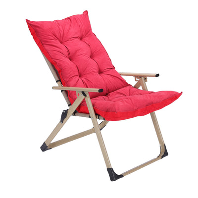 Royalford RF10344 Camping Chair with Cushioned Seat | Lightweight & Portable Design | Foldable Comfortable Outdoor & Indoor Chair for Camping, Picnic & Home Relaxing Use