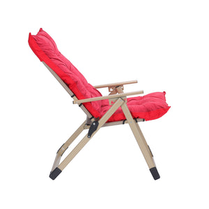Royalford RF10344 Camping Chair with Cushioned Seat | Lightweight & Portable Design | Foldable Comfortable Outdoor & Indoor Chair for Camping, Picnic & Home Relaxing Use